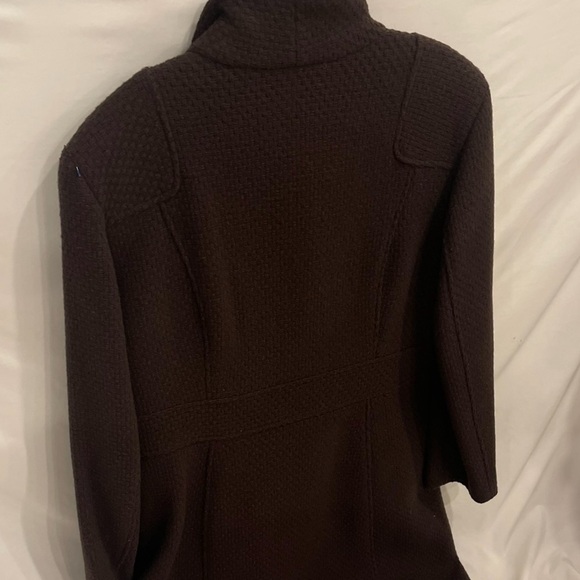 Marc New York Virgin Wool Textured/Patch Long PeaCoat Size 12 RARE - Picture 9 of 16